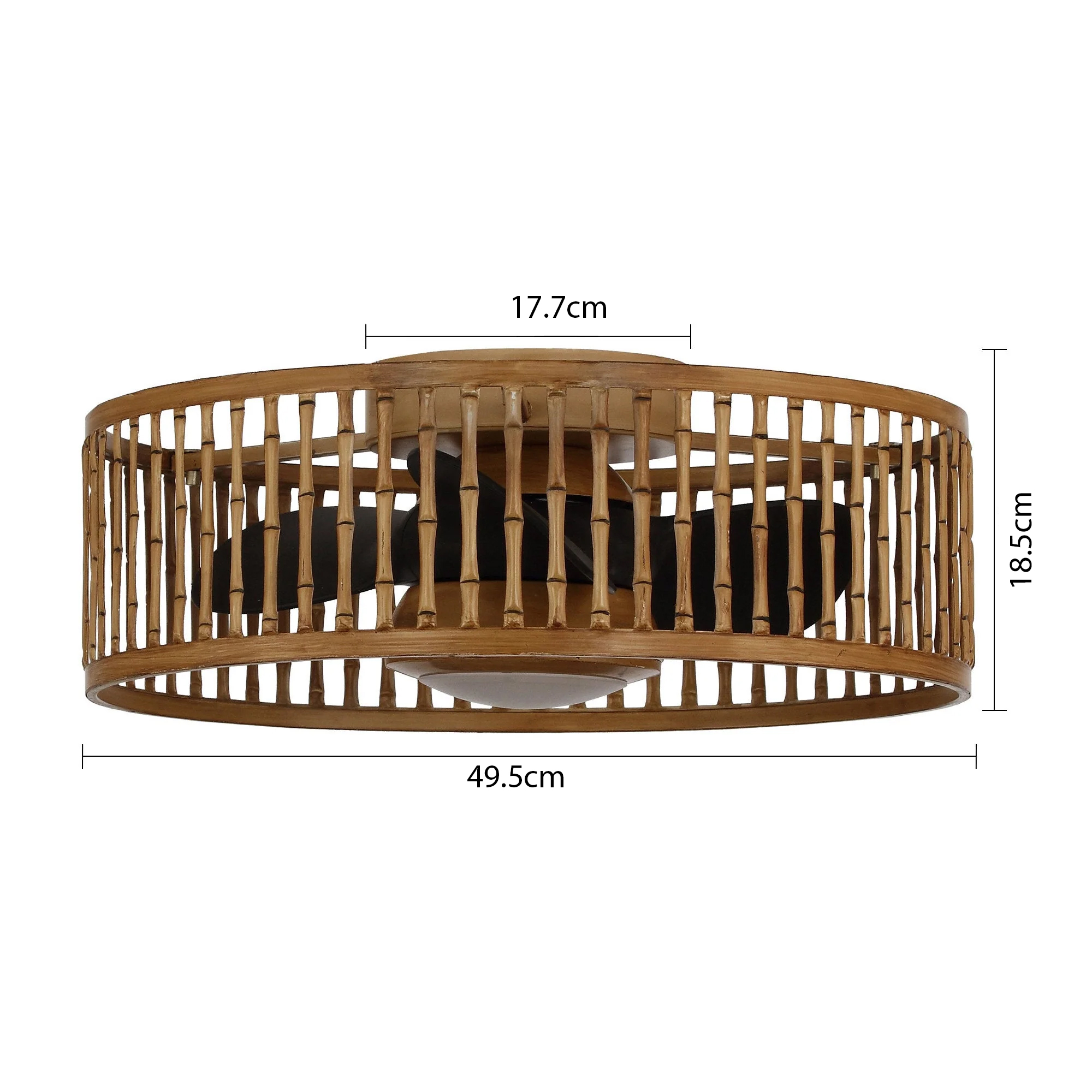 kich-thuoc-quat-cane Kích thước quạt trần đèn nhỏ CANE