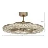 kich-thuoc-quat-tran-den-phale-elegan Kích thước khi lắp đặt hoàn thiện quạt trần đèn Pha lê Elegan