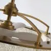 Thân quạt màu vàng Gold kết hợp với đèn Pha lê lấp lánh - Sang Trọng - Đẳng cấp