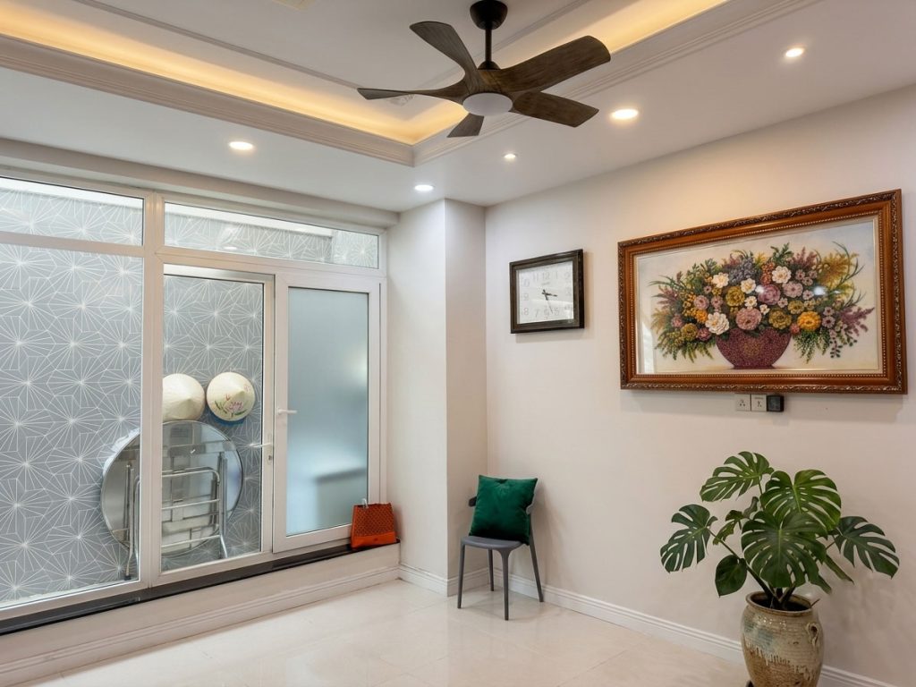 Quạt trần Vision 42 2 Mẫu quạt cánh nhỏ 1m Vision đèn mới