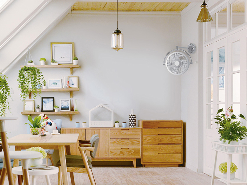 Quạt treo tường mini nhà vệ sinh Vivi cho mọi không gian
