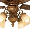 den-quat-heritage Chùm đèn gồm 4 bóng led ánh sáng ấm hắt sáng kết hợp chao thủy tinh vân vàng sang trọng – nâng tầm không gian sống đẳng cấp