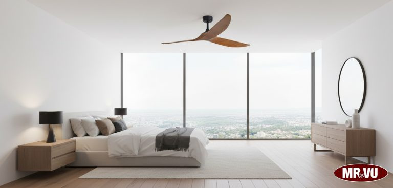 Quạt trần Falcon 3 cánh gỗ thiết kế tối giản - Mr.Vũ