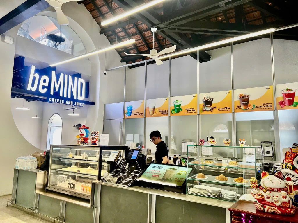 Quạt trần Mr.Vũ lắp đặt tại hệ thống thương hiệu BeMind Coffee 14 Quạt Slice Mr.Vũ tại Cafe BeMind